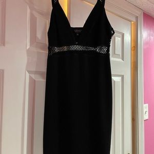 Black Topshop dress, perfect for a bachelorette or night out